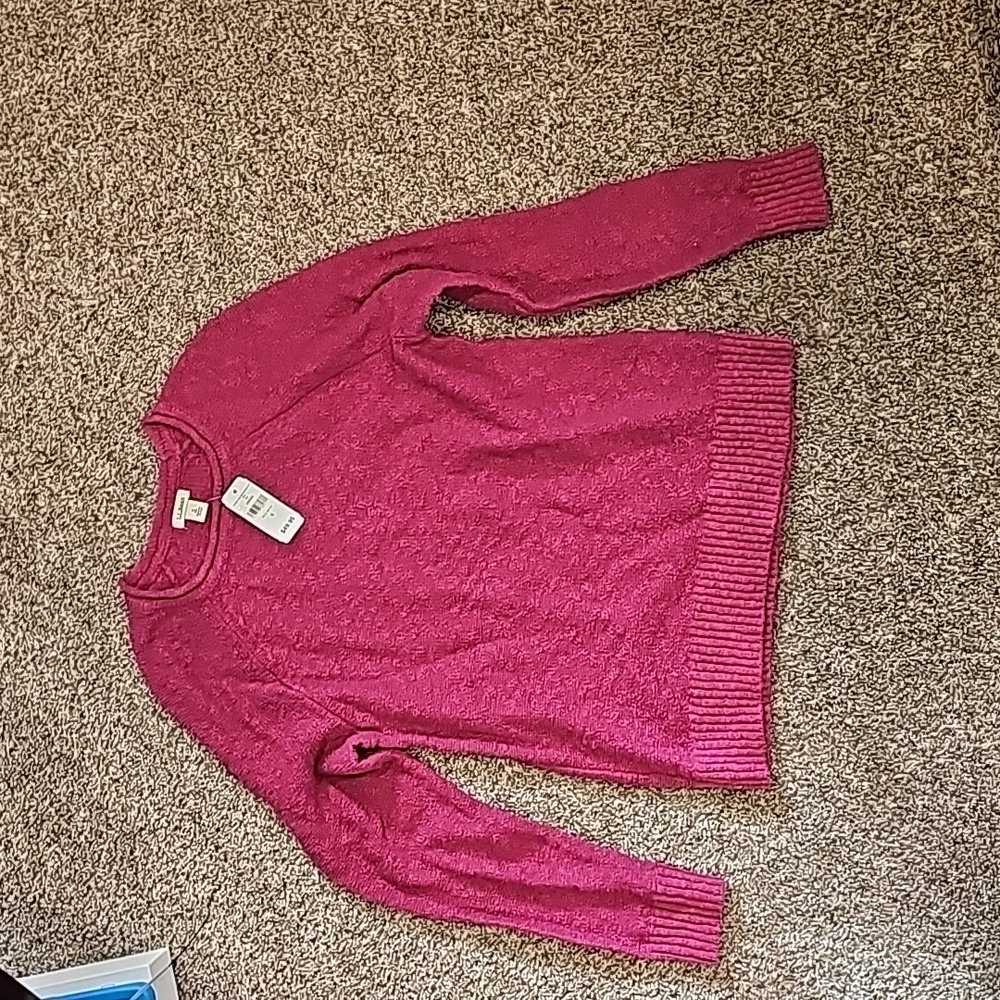 L.L. Bean Rich Berry sweater